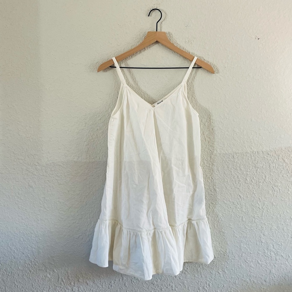 🦢🕊️🐇Madewell Cami Ruffle-Hem Cover Up Dress